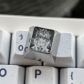 1U ESC / Arrow / WASD Titanium Alloy Artisan Keycaps Precision Pointillism for Mechanical Keyboard -Asuka Series